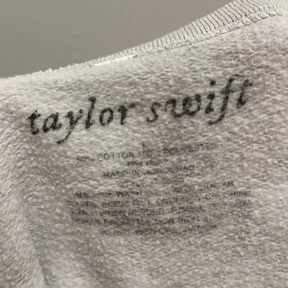 Taylor Swift So Much For Summer Love Folklore Album Crewneck Size Large - Picture 3 of 3